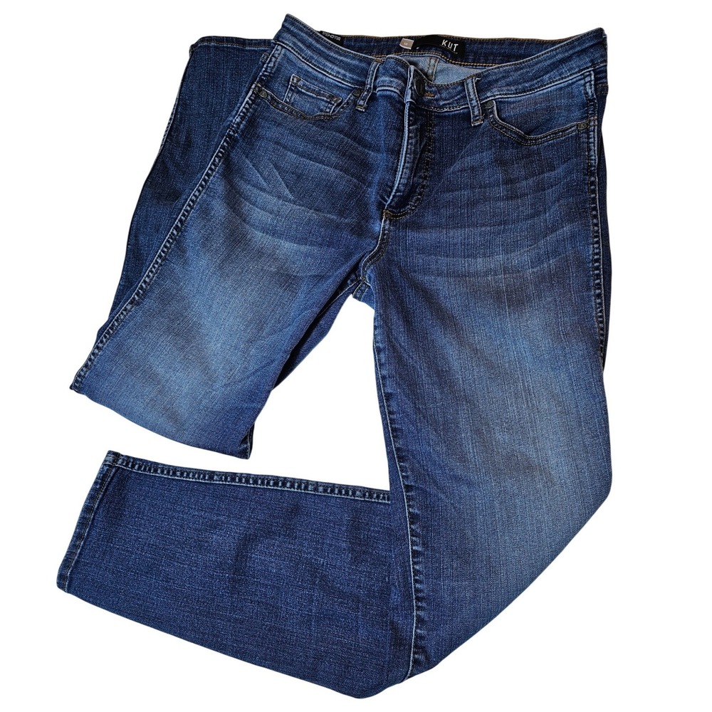 KUT from the Kloth Diana Fab Ab Skinny Jeans Medium Wash Blue Denim Womens 10